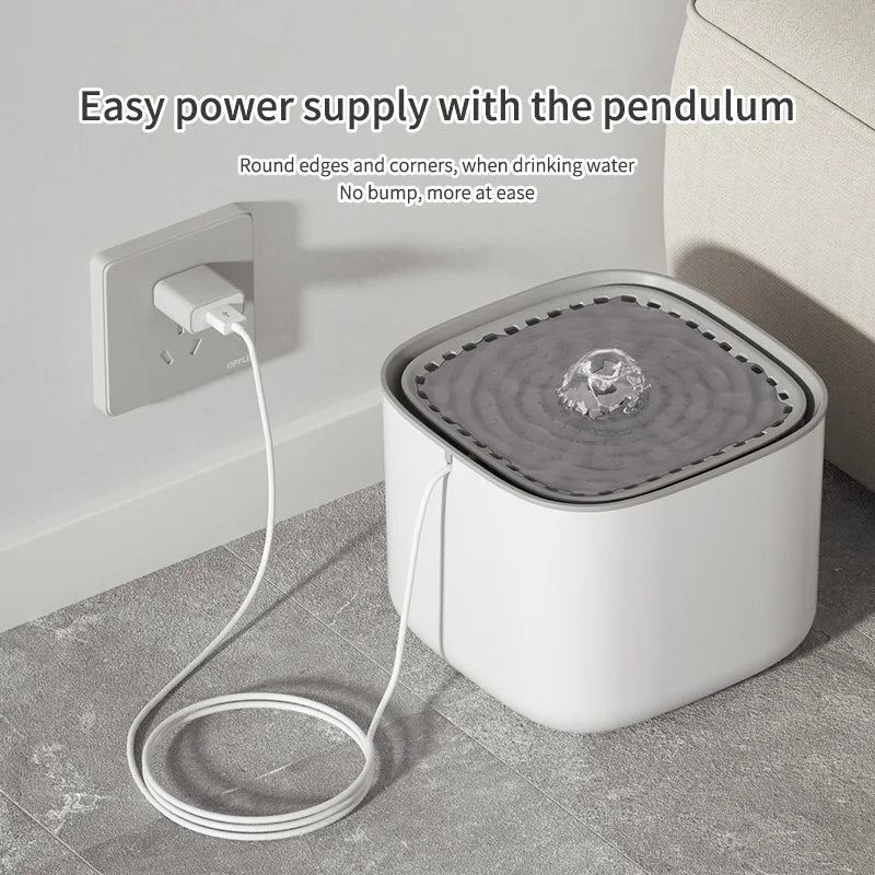 Fontaine à Eau pour Chat 3L – Filtration Automatique & Silencieuse