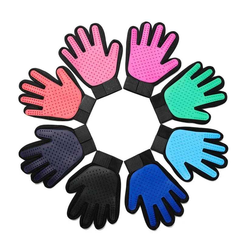 Gant de Toilettage en Silicone – Massage et Brossage 2 en 1 (Chat & Chien)