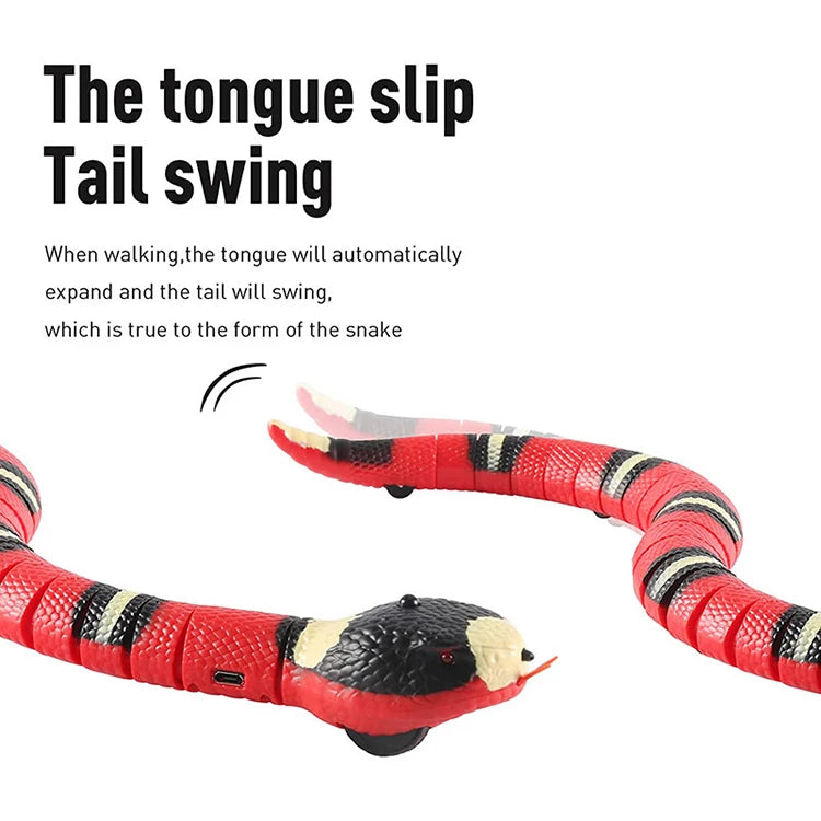 Serpent Interactif USB pour Chat – Détection Intelligente & Mouvement Réaliste