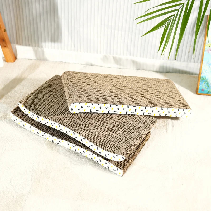 Planche en Carton à Gratter pour Chat – Carton Épais & Durable