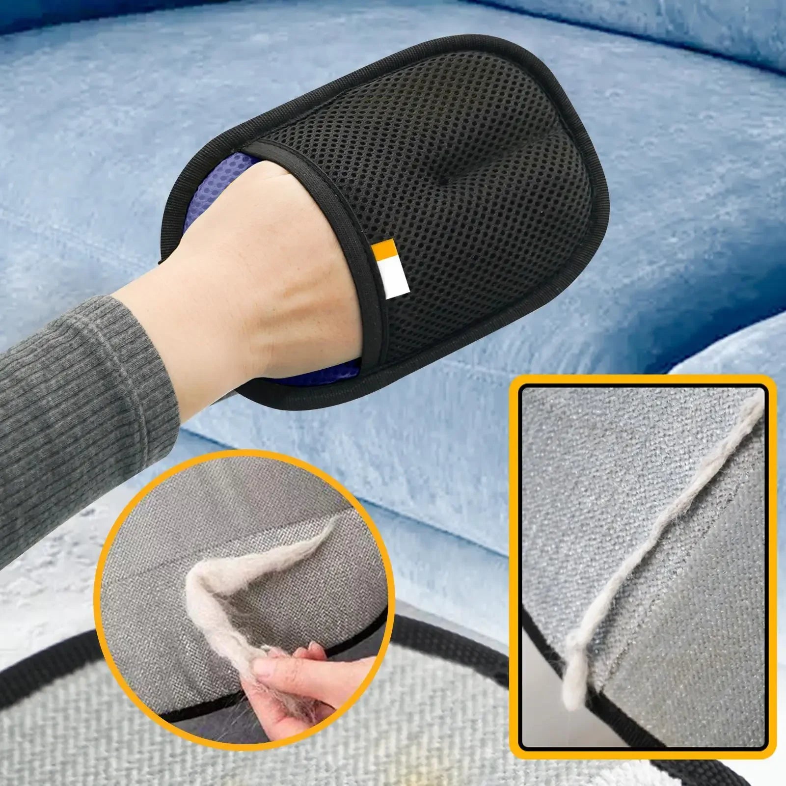 Brosse Gant d'Épilation pour Chat – Élimine les Poils en Douceur