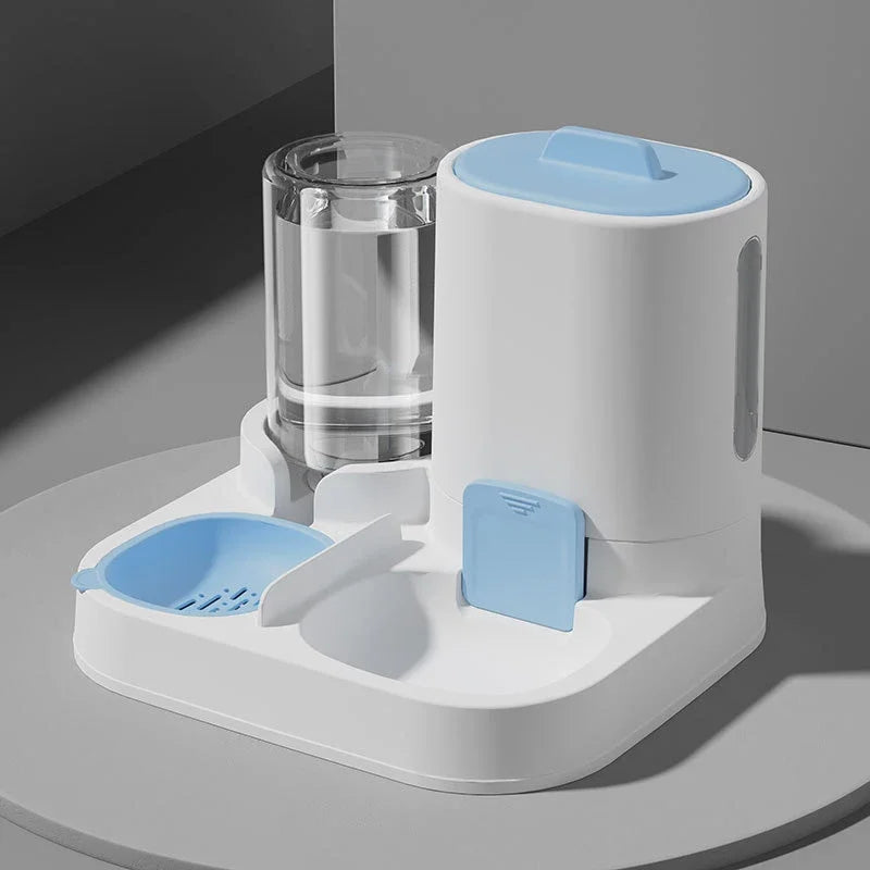 Distributeur 2 en 1 Eau & Croquettes pour Chat – Grande Capacité Anti-Déversement