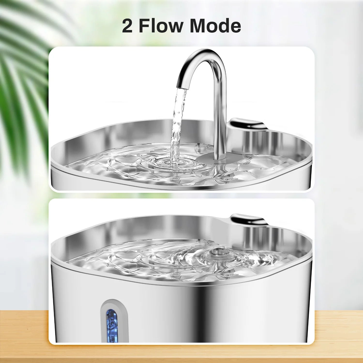 Fontaine à eau automatique pour chat - Inox 2.2L