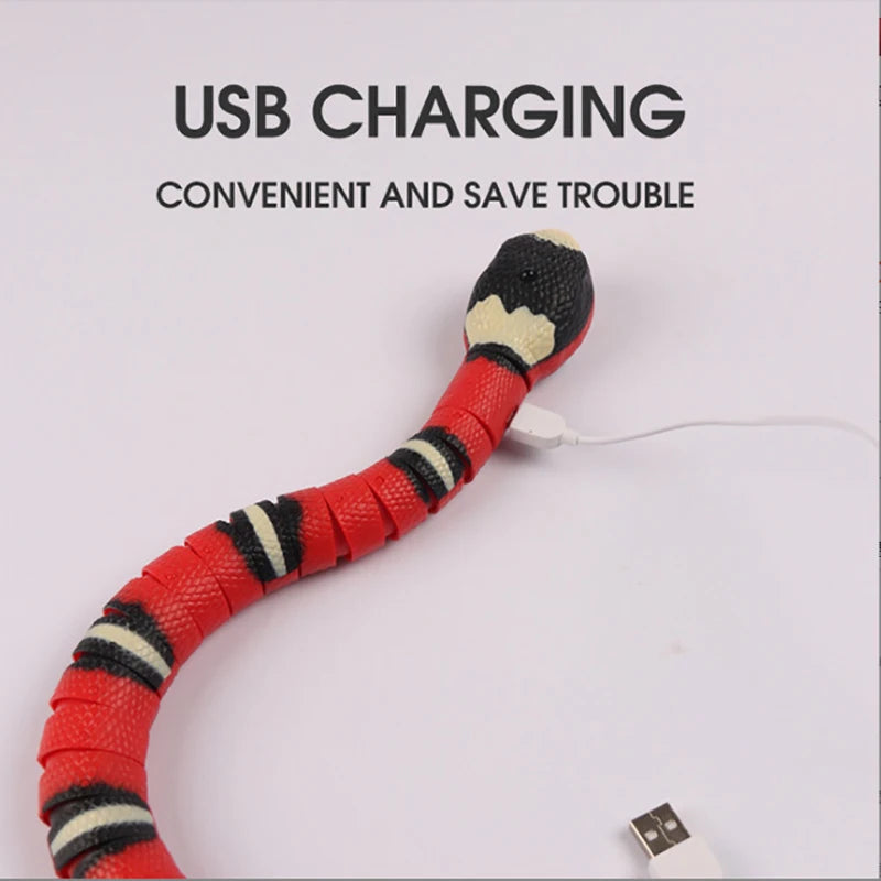 Serpent Interactif USB pour Chat – Détection Intelligente & Mouvement Réaliste