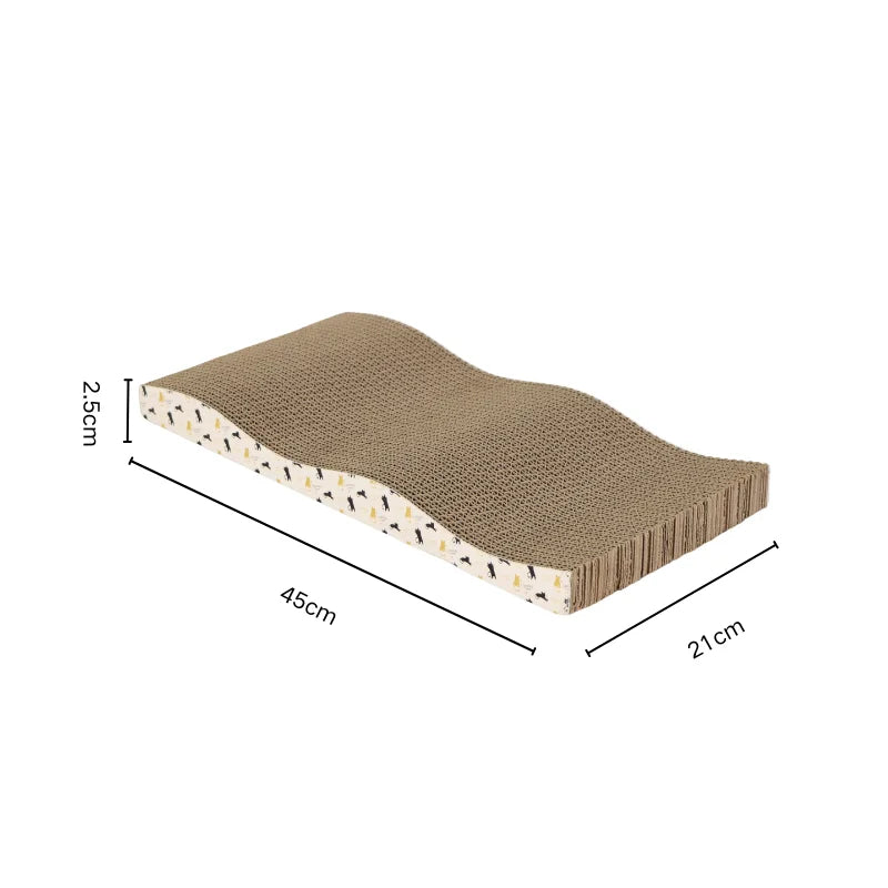Planche en Carton à Gratter pour Chat – Carton Épais & Durable