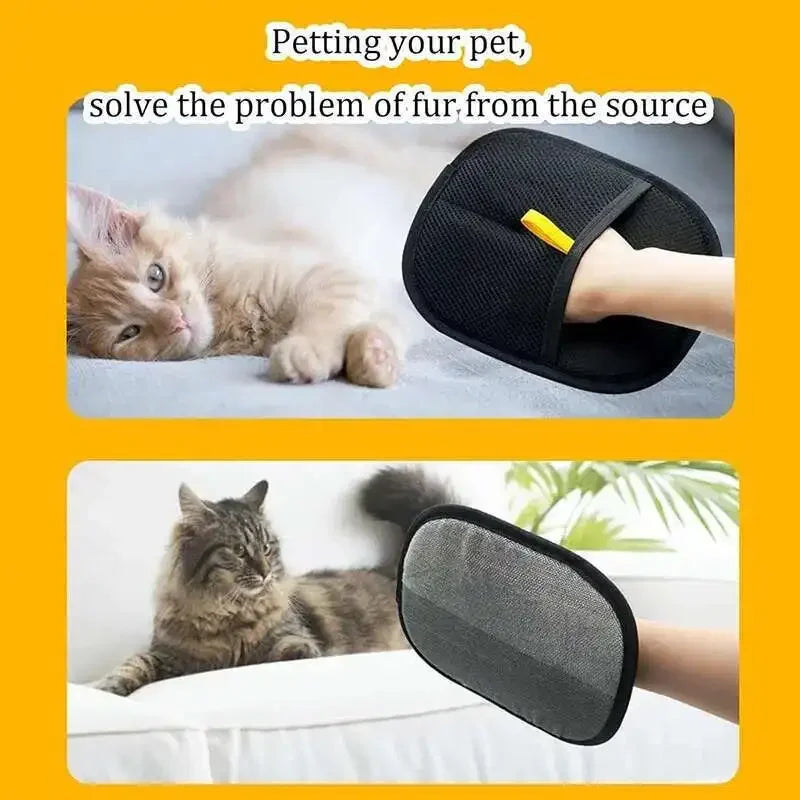Brosse Gant d'Épilation pour Chat – Élimine les Poils en Douceur