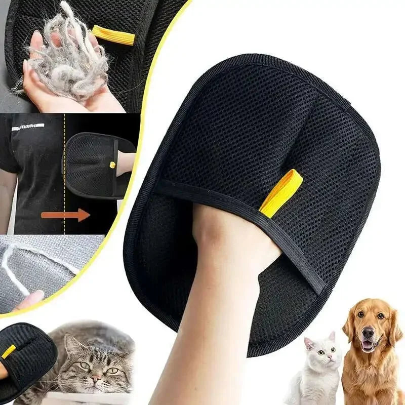 Brosse Gant d'Épilation pour Chat – Élimine les Poils en Douceur