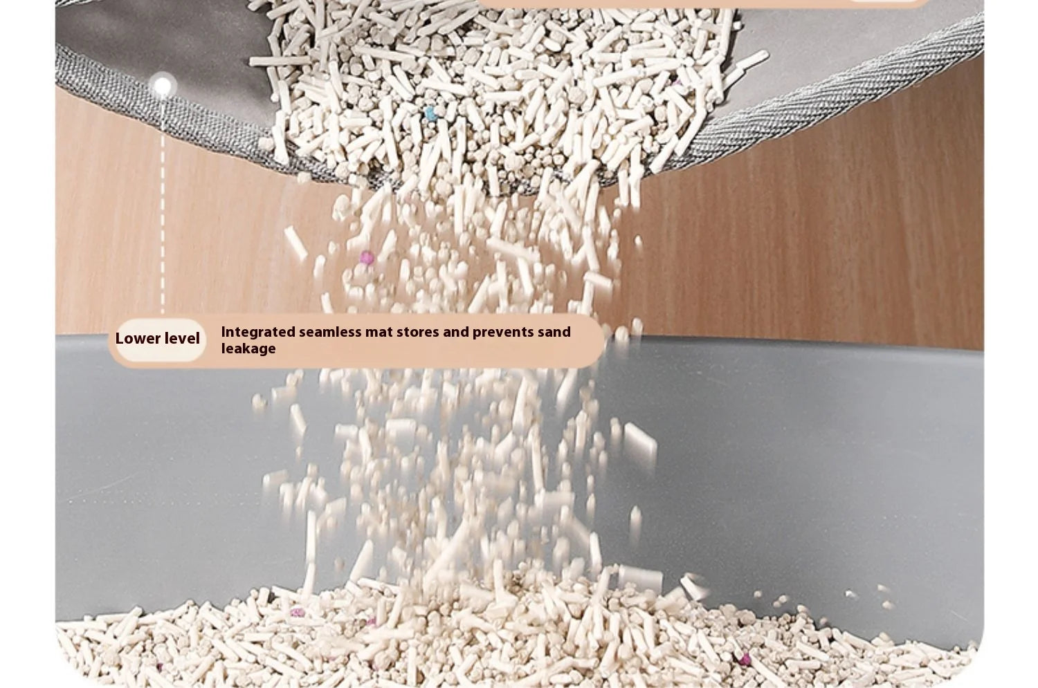 Tapis de Litière Double Couche – Anti-Débordement & Imperméable