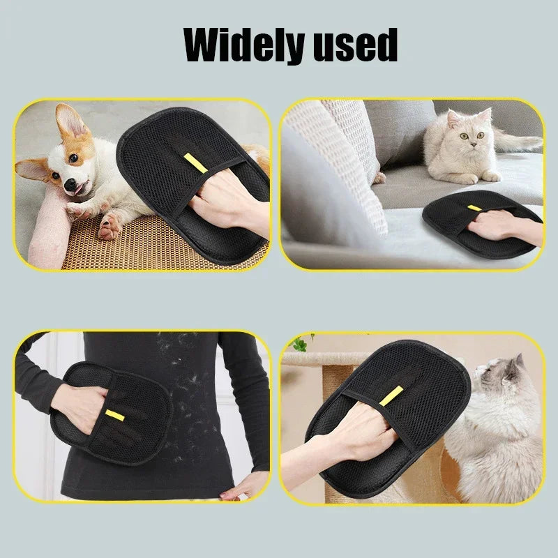 Brosse Gant d'Épilation pour Chat – Élimine les Poils en Douceur