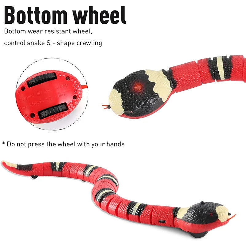 Serpent Interactif USB pour Chat – Détection Intelligente & Mouvement Réaliste