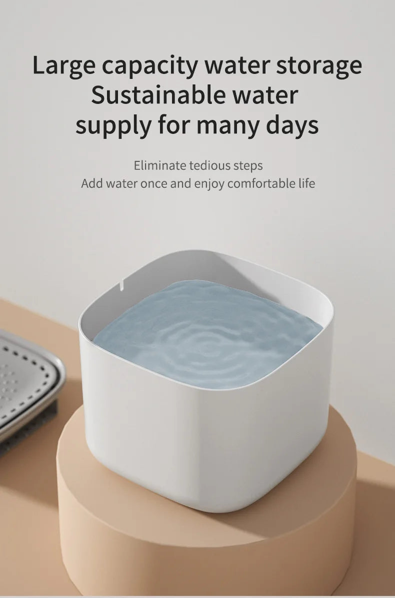 Fontaine à Eau pour Chat 3L – Filtration Automatique & Silencieuse