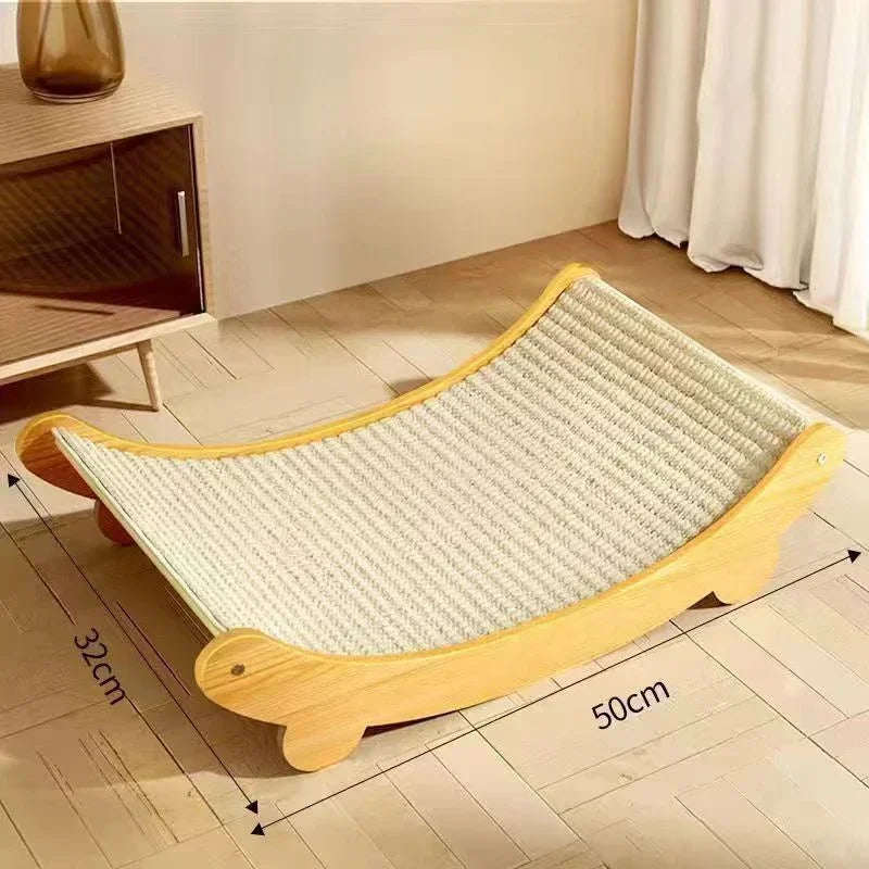 Griffoir en Sisal & Bois pour Chat – Design Naturel & Stable