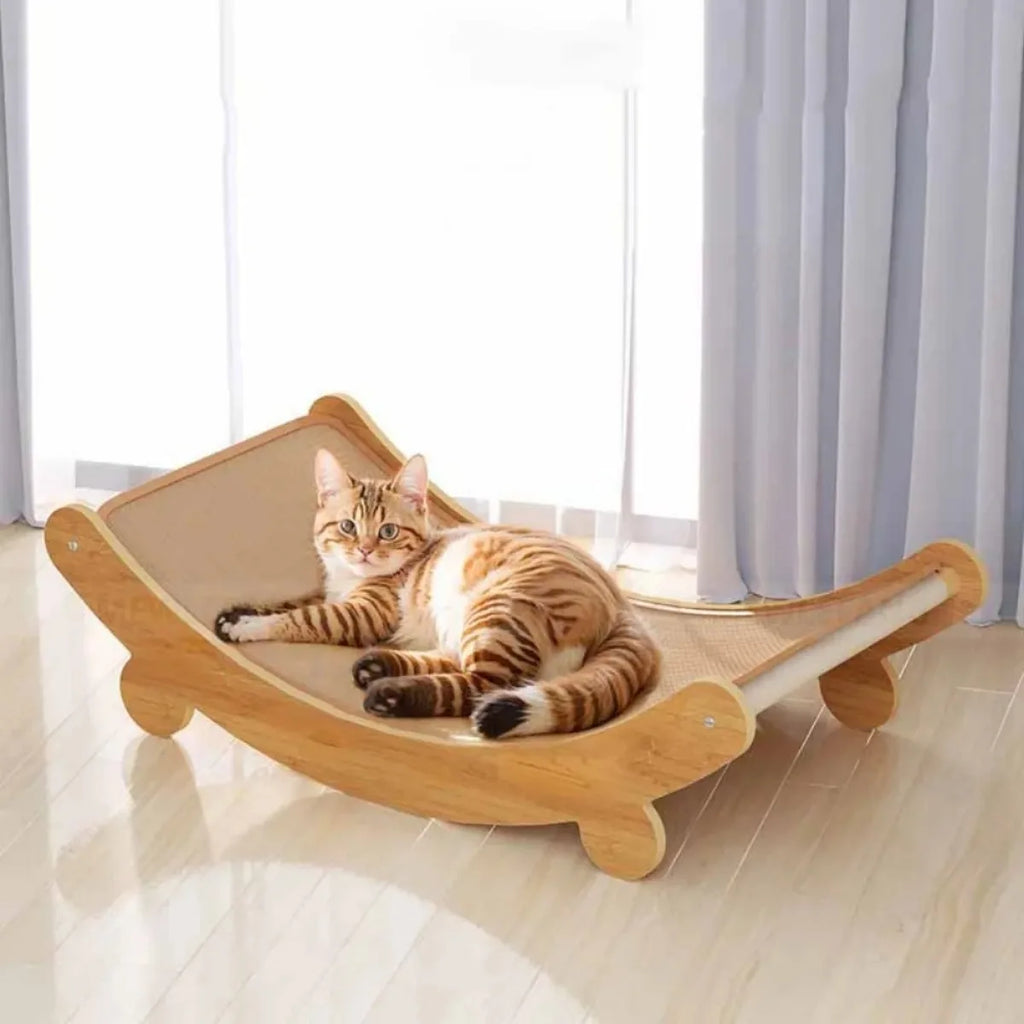 Griffoir en Sisal & Bois pour Chat – Design Naturel & Stable