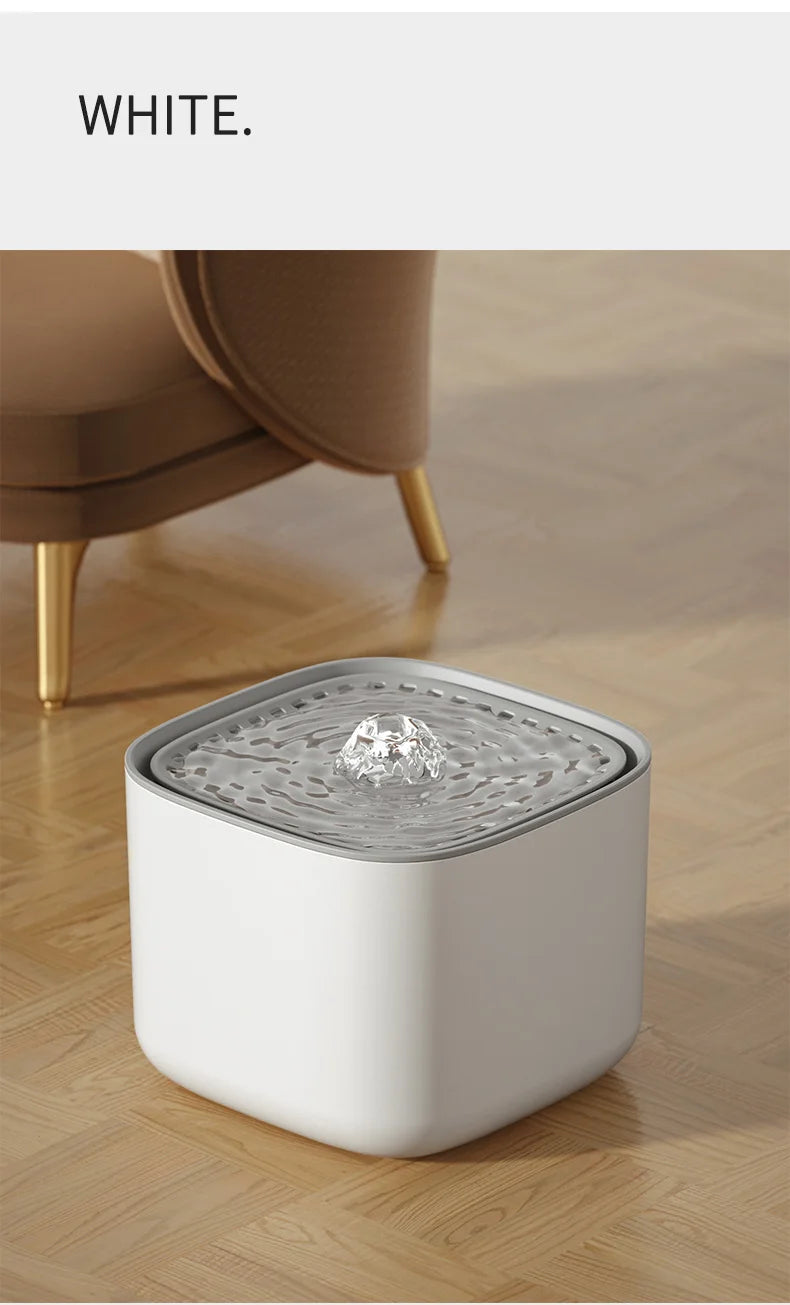 Fontaine à Eau pour Chat 3L – Filtration Automatique & Silencieuse