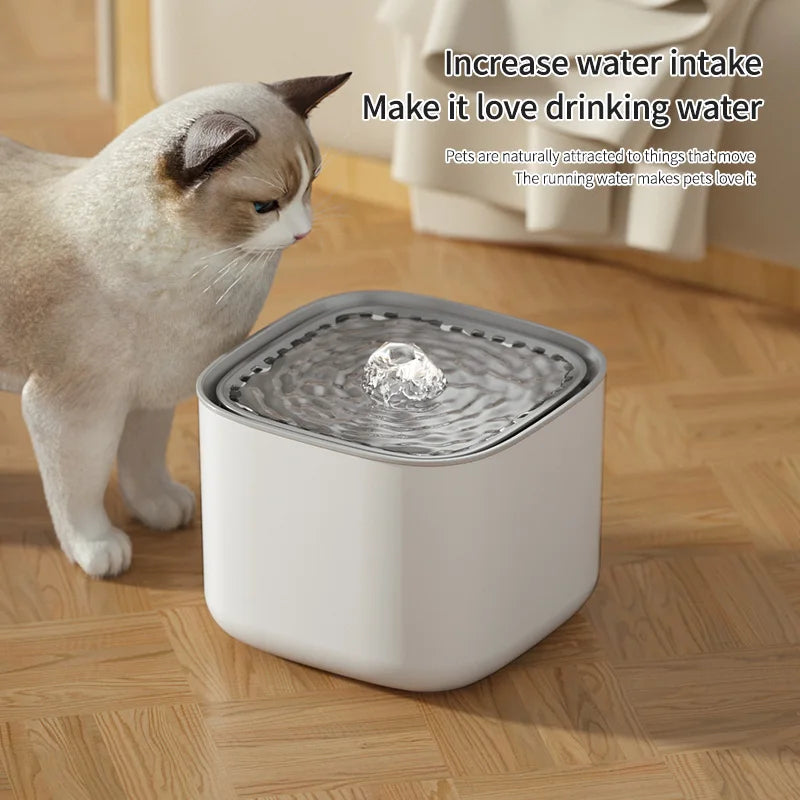 Fontaine à Eau pour Chat 3L – Filtration Automatique & Silencieuse